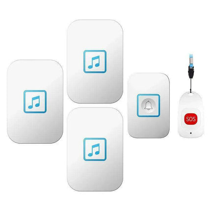 Advanced Wireless Doorbell System with Emergency Alert and Universal Plug Compatibility