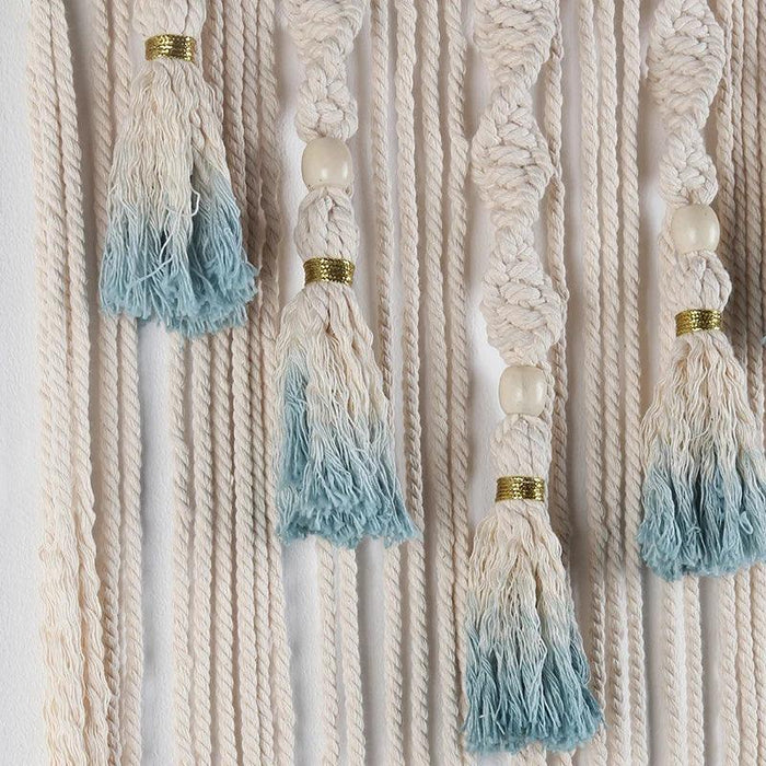 Bohemian Elegance Macrame Dream Catcher Wall Hanging - Artisan Crafted Luxury