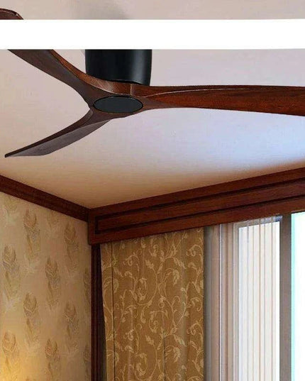 48-Inch Modern White Wood Ceiling Fan with Integrated LED Light and Remote Control