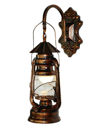 Retro Antique Copper Wall Lantern Sconce - Add Timeless Elegance to Your Home