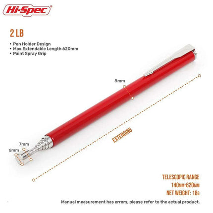 Heavy-Duty Telescopic Magnetic Pickup Tool - 8LB Capacity Stainless Steel Design