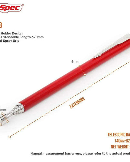 Heavy-Duty Telescopic Magnetic Pickup Tool - 8LB Capacity Stainless Steel Design