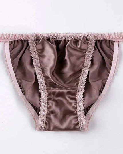 Opulent Plus Size Silk Satin Seamless Knickers for Women