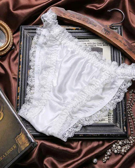 Opulent Plus Size Silk Satin Seamless Knickers for Women