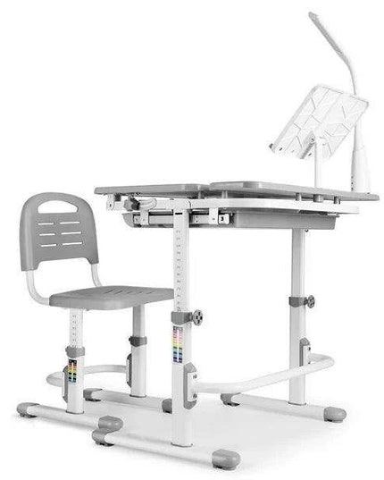 Ergonomic Kids Study Desk and Chair Set with Adjustable Brightness Lamp - Perfect for Learning