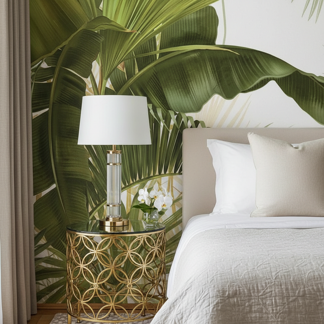 Custom Tropical Mural Wallpaper Hand Painted Any Size