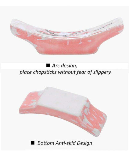 Charming Eco-Conscious Snowflake Ceramic Chopstick Holder - Enhance Your Dining Experience with Japanese Elegance