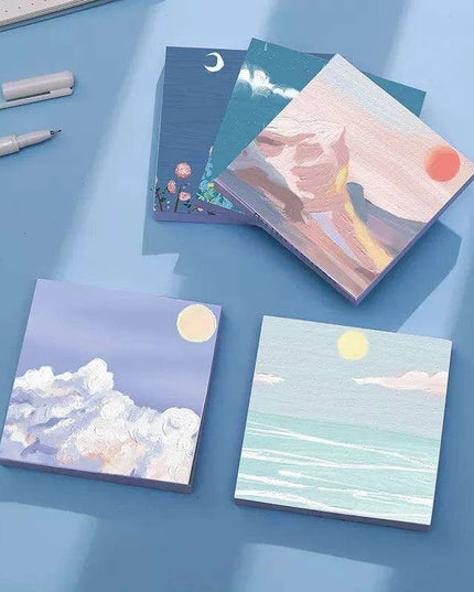 Serene Landscapes Sticky Note Pads for Effortless Organization