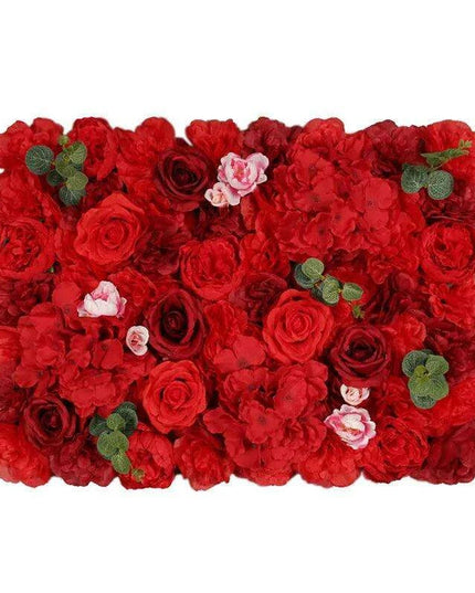 Elegant Floral Wall Art Handmade with Cotton, Silk, and Artificial Blooms