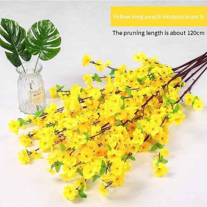 Silk Cherry Blossom Stems - 65CM & 125CM Faux Floral Arrangements for All-Season Home and Event Decor
