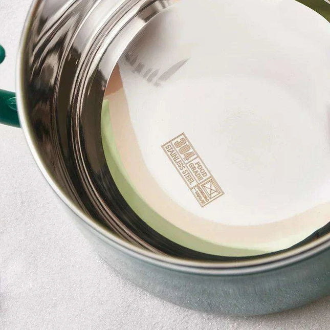 Dino-Themed Stainless Steel Lunch Bowl Set - Fun Meal Container for Kids