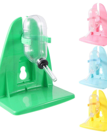 Colorful Hanging Water Dispenser for Small Pets - Leak-Proof Cage Accessory