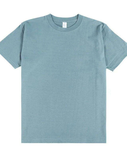 Haze Blue Casual Fit Lightweight Cotton Tee for Men and Couples