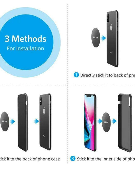 Magnetic iPhone Mount with Metal Plate - Versatile Hands-Free Holder for All Models