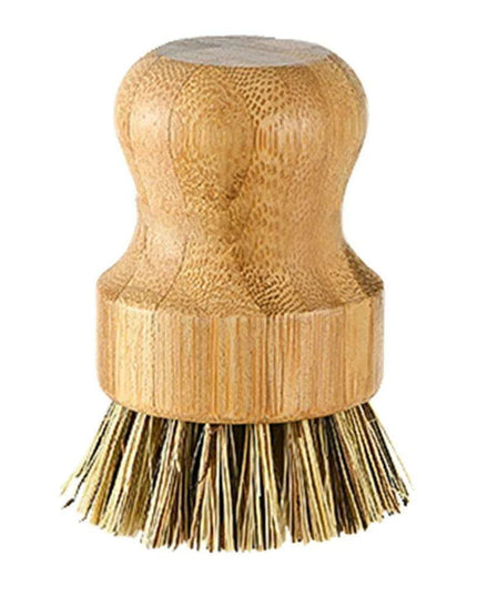 Eco-Friendly Bamboo Scrubber with Natural Sisal Bristles