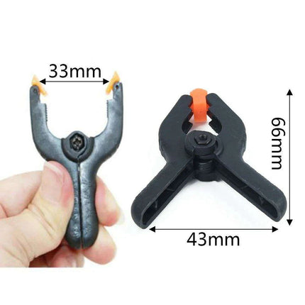 Durable 6-Piece Plastic Spring Clamp Set for Woodworking and DIY Tasks