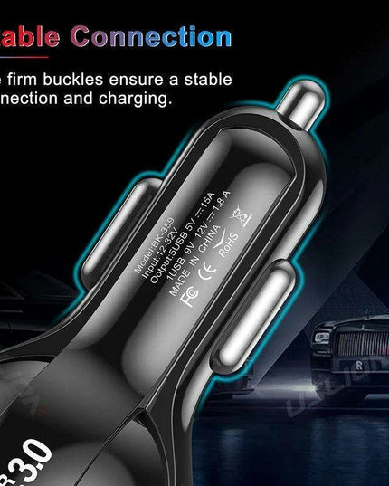 Multi-Device Quick Charge USB Car Charger for iPhone 12 and All Smartphones - Your Ideal Travel Companion