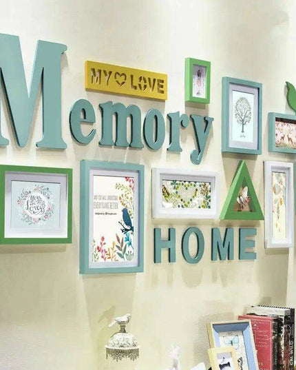 Rustic Charm 11-Piece Photo Frame Set for Cozy Home Decor