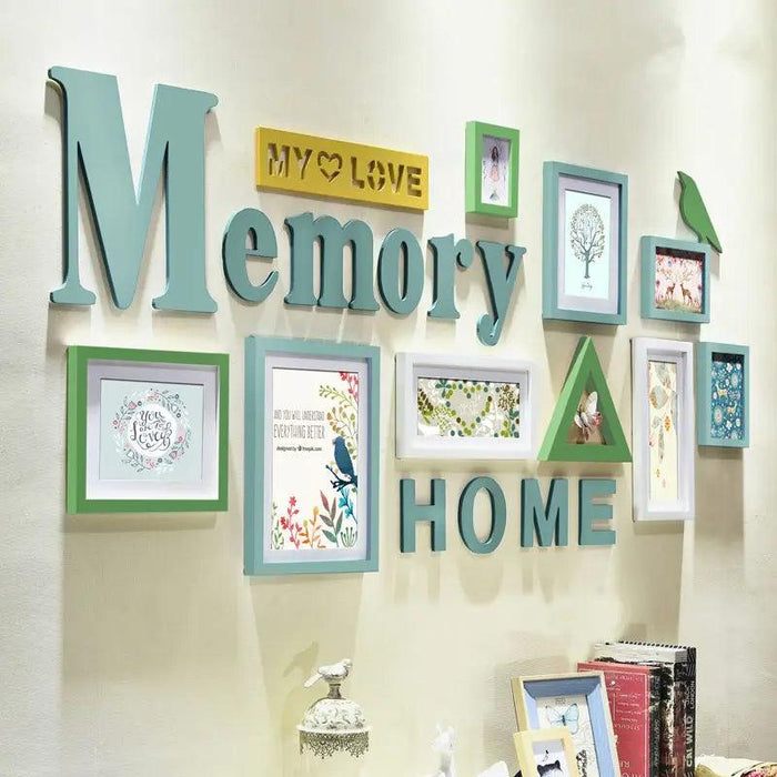 Rustic Charm 11-Piece Photo Frame Set for Cozy Home Decor