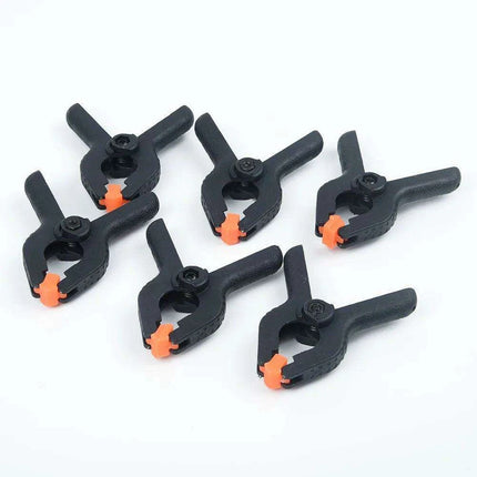 Durable 6-Piece Plastic Spring Clamp Set for Woodworking and DIY Tasks