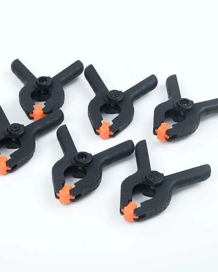 Durable 6-Piece Plastic Spring Clamp Set for Woodworking and DIY Tasks