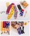 Colorful Tongue Pattern Skateboard Socks for Women