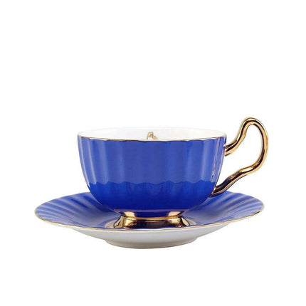 Elegant Heritage: Exquisite Bone China Tea and Coffee Set with 24K Gold Accents