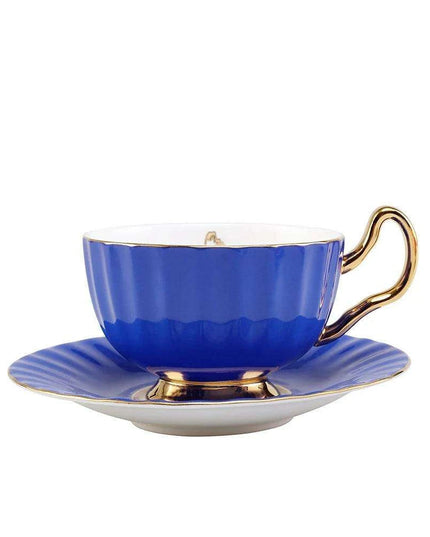 Elegant Heritage: Exquisite Bone China Tea and Coffee Set with 24K Gold Accents