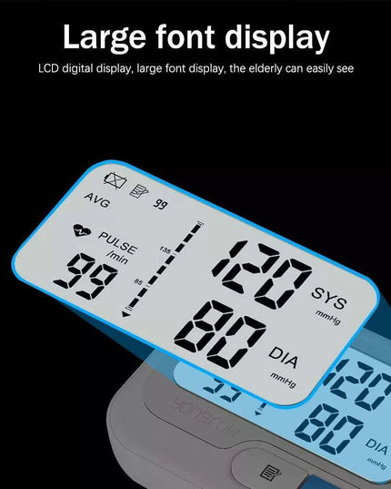 HealthMate Portable Blood Pressure & Heart Rate Monitoring Device - Your Go-To Health Assistant