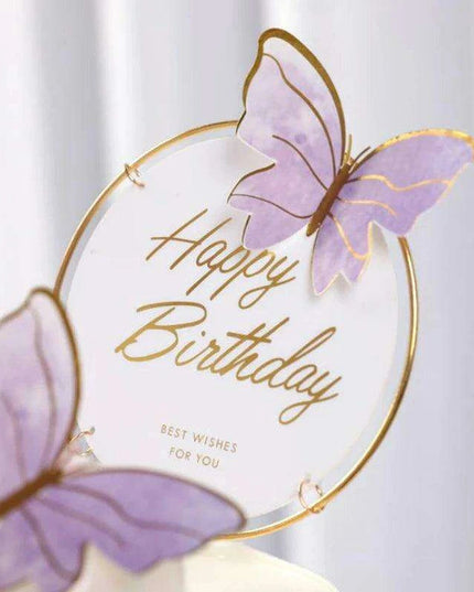 Enchanting Butterfly and Floral Cake Decoration Kit for Celebrations - Unique Baking Accessories