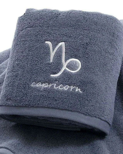 Celestial Zodiac Luxury Quick-Dry Cotton Towel Collection