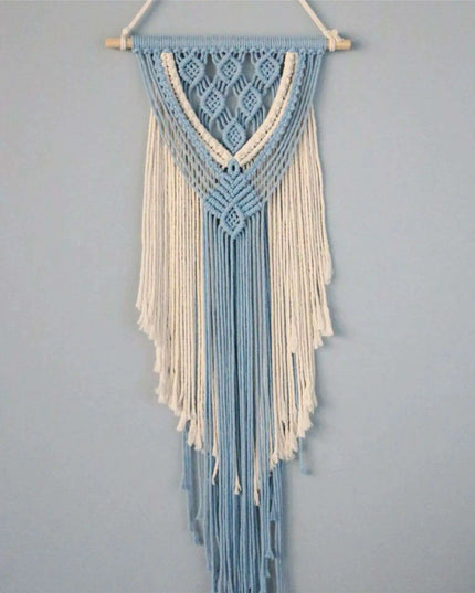 Vibrant Bohemian Dreamcatcher Wall Art with Intricate Macrame Detailing
