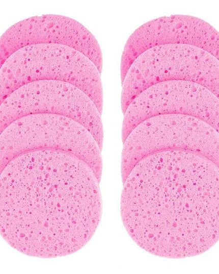 Natural Wood Pulp Facial Sponge Set - Essential Skincare Tools