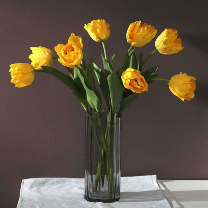 Luxurious Silk Parrot Tulip Floral Arrangement - Stunning Artificial Flower Collection