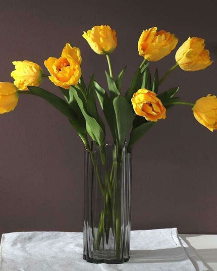 Luxurious Silk Parrot Tulip Floral Arrangement - Stunning Artificial Flower Collection