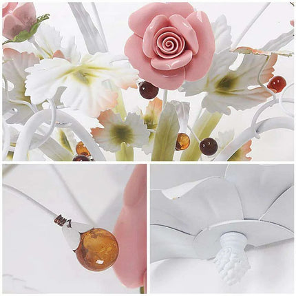 Artisan Floral Rose Sconce - A Handcrafted Masterpiece for Contemporary Spaces