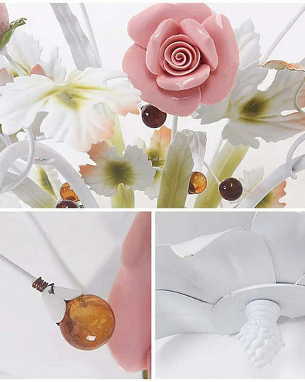 Artisan Floral Rose Sconce - A Handcrafted Masterpiece for Contemporary Spaces