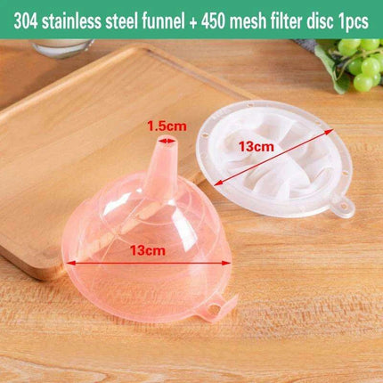 Versatile Stainless Steel Mesh Funnel Filter Set - Master Your Cooking Techniques