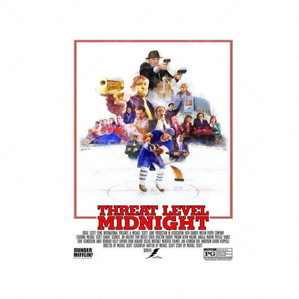 Threat Level Midnight: A Humorous Tribute to The Office Art Print