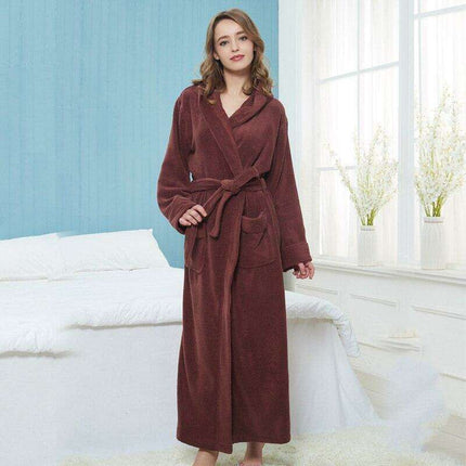 Cozy Elegance Unisex Cotton Hooded Kimono Robe for Winter
