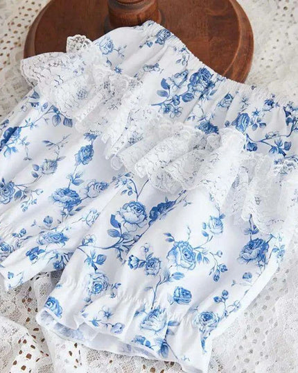 2PCS Delightful Vintage Spanish Lace Summer Dresses with Bow for Toddler Girls - Eid Festivity Collection Y2925