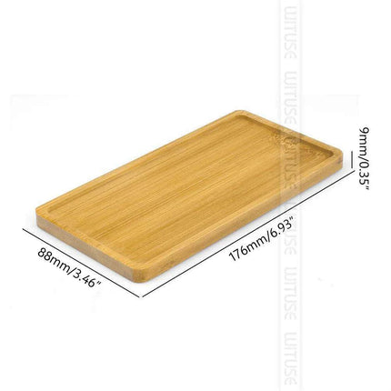 Bamboo Elegance: Rustic Multi-Functional Tray for Home Decor