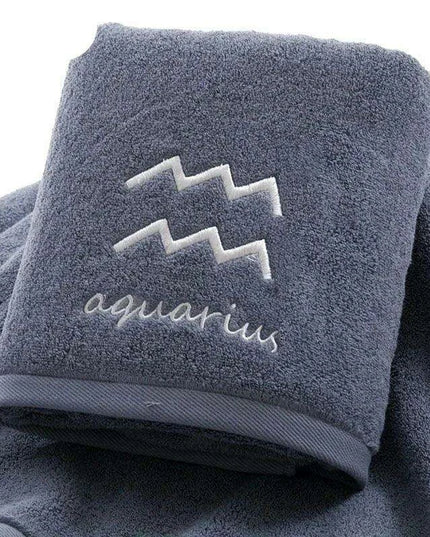 Celestial Zodiac Luxury Quick-Dry Cotton Towel Collection