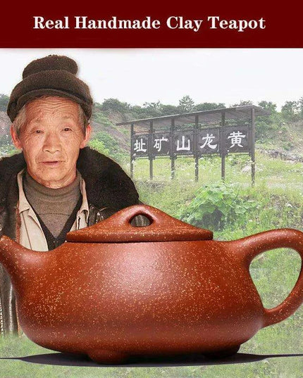 Exquisite 240CC Handmade Zisha Teapot Set for Authentic Puer Tea Experience