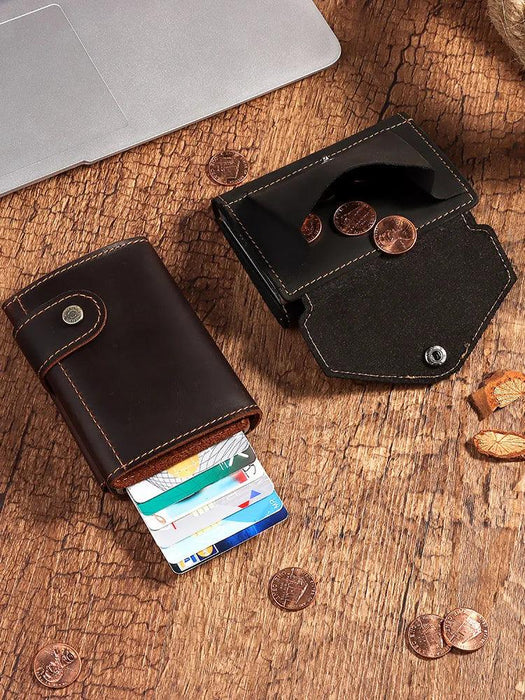 Premium RFID Business Wallet with Quick-Access Card Holder and Money Clip