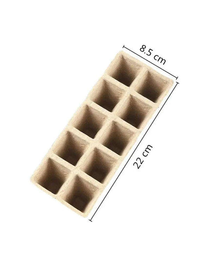 Eco-Friendly Biodegradable Seedling Starter Kit with 5 Paper Pulp Trays