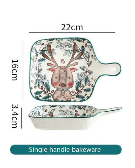 Whimsical Woodland Creatures Ceramic Dining Set for Enchanting Meals