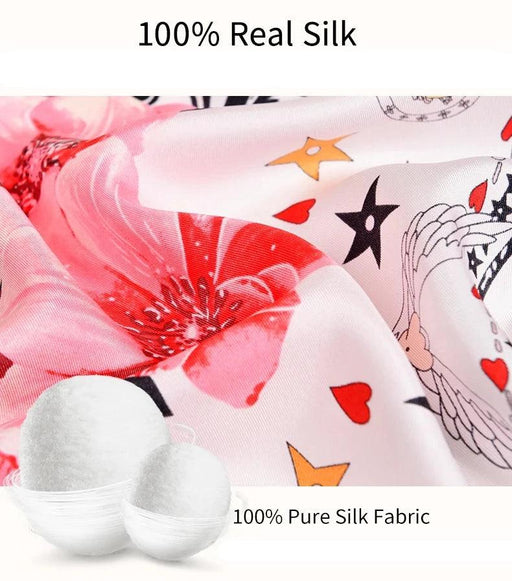 Hangzhou Elegance 100% Silk Square Scarf - Classic Timeless Design