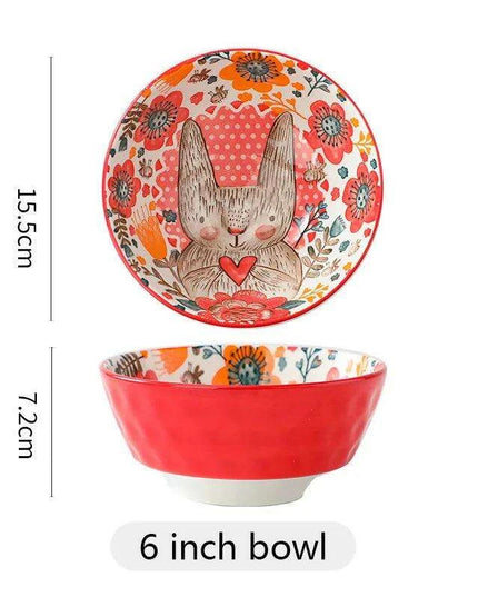 Whimsical Woodland Creatures Ceramic Dining Set for Enchanting Meals