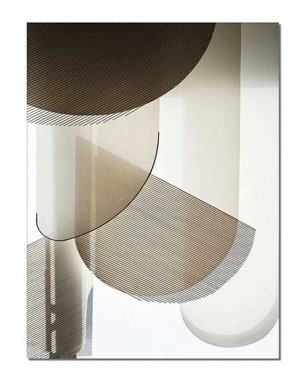 Modern 3D Geometric Metal Wall Art for Chic Home Decor